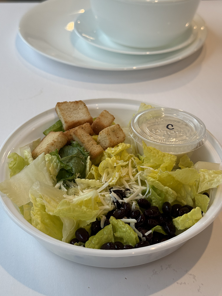 Caesar Salad with Black Beans (No Bacon)